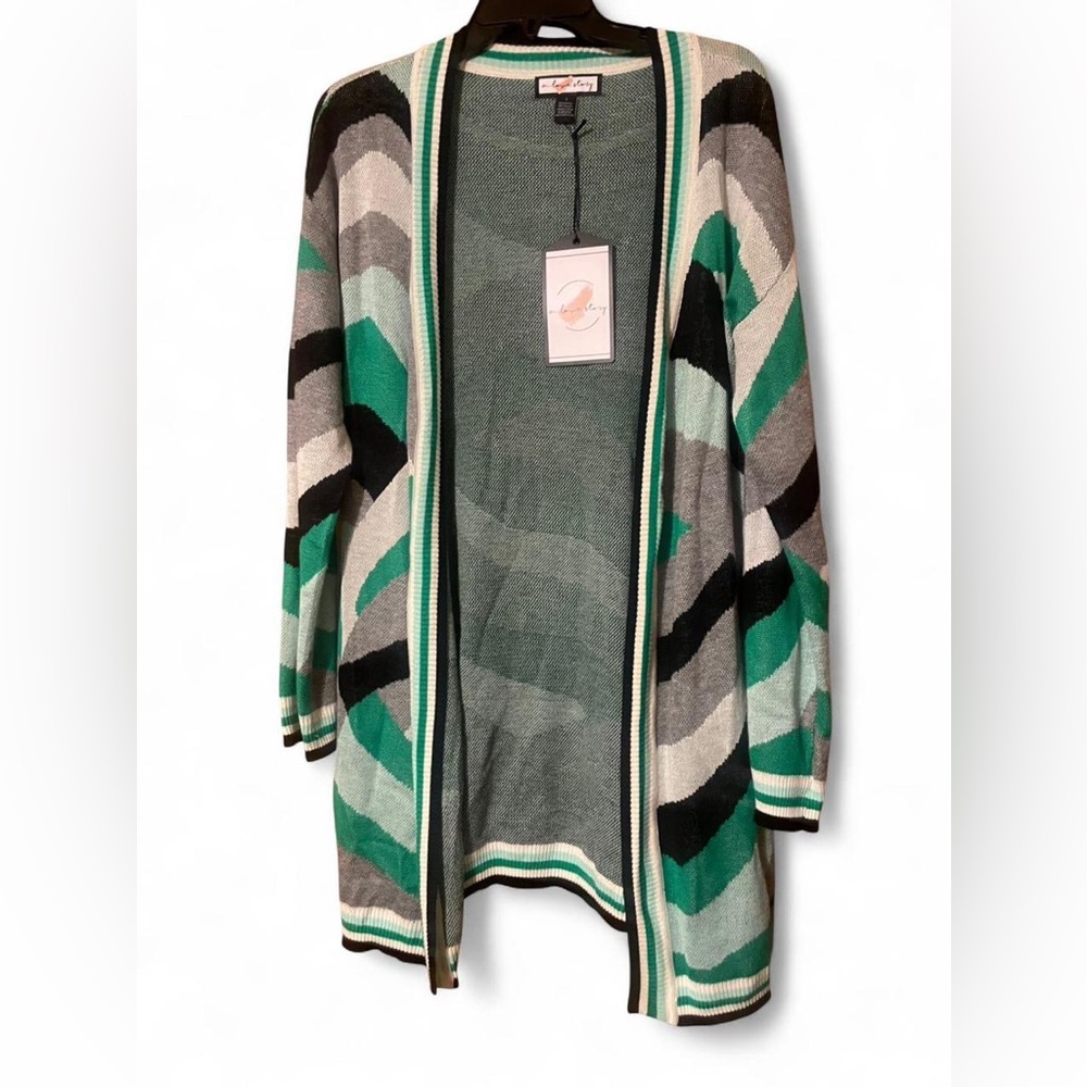 Stylish Multicolor Striped Cardigan